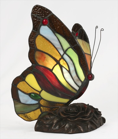 Tiffany Multicoloured Butterfly Lamp